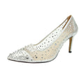 Silber - Lifestyle - Lunar - Damen Pumps "Argo", Netzmaterial