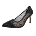 Schwarz - Lifestyle - Lunar - Damen Pumps "Argo", Netzmaterial