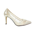 Gold - Back - Lunar - Damen Pumps "Argo", Netzmaterial