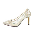 Gold - Side - Lunar - Damen Pumps "Argo", Netzmaterial