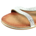 Silber-Braun - Close up - Lunar - Damen Sandalen "Blaise II"