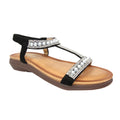 Schwarz - Front - Lunar - Damen Sandalen "Tancy", Perlgrau