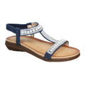 Blau - Front - Lunar - Damen Sandalen "Tancy", Perlgrau