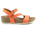 Orange - Side - Lunar - Damen Sandalen mit Keilabsatz "Cluster"