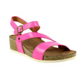 Fuchsie - Front - Lunar - Damen Sandalen mit Keilabsatz "Cluster"