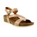 Beige - Front - Lunar - Damen Sandalen mit Keilabsatz "Cluster"