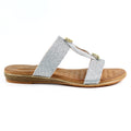 Silber - Lifestyle - Lunar - Damen Sandalen "Calow", Leder