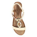 Beige - Lifestyle - Lunar - Damen Sandalen mit Keilabsatz "Genoa"