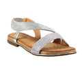 Silber - Front - Lunar - Damen Sandalen "Bindi"