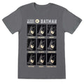 Anthrazit - Front - Batman - T-Shirt für Herren-Damen Unisex