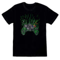 Schwarz-Grün - Front - Xbox - "Controller" T-Shirt für Herren-Damen Unisex