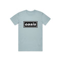 Hellblau - Front - Oasis - "Decca Logo" T-Shirt für Herren-Damen Unisex