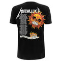 Schwarz - Back - Metallica - "Flaming Skull Tour ´94" T-Shirt für Herren-Damen Unisex