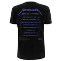 Schwarz - Back - Metallica - "Ride The Lightning" T-Shirt für Herren-Damen Unisex