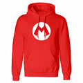 Rot - Front - Super Mario - Kapuzenpullover für Herren-Damen Unisex