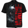 Schwarz - Front - Batman - "Raining Vengeance" T-Shirt für Herren-Damen Unisex