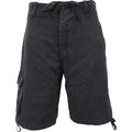 Schwarz - Front - Spiral Direct - "Metal Streetwear" Cargo-Shorts für Herren-Damen Unisex