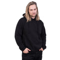 Schwarz - Side - Spiral Direct - "Metal Streetwear" Kapuzenpullover Seitentasche für Herren-Damen Unisex