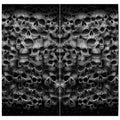 Schwarz-Grau - Back - Spiral Direct - "Twisted Skulls" Snood