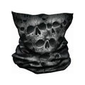 Schwarz-Grau - Front - Spiral Direct - "Twisted Skulls" Snood