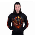 Schwarz - Side - Spiral Direct - "Ashes Reborn" Kapuzenpullover für Herren-Damen Unisex