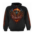 Schwarz - Front - Spiral Direct - "Ashes Reborn" Kapuzenpullover für Herren-Damen Unisex