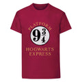 Rotbraun - Front - Harry Potter Kinder T-Shirt Hogwarts Express