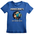 Blau - Front - Minecraft - "Crafting Since Alpha" T-Shirt für Kinder