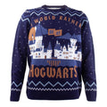 Marineblau-Weiß - Front - Harry Potter - "Rather Be At Hogwarts" Pullover für Herren-Damen Unisex