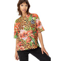 Orange - Front - Hype Damen T-Shirt Jungle 23