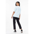 Mint - Side - Hype Damen T-Shirt mit Logo, gesprenkelt