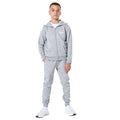 Grau - Front - Hype Kinder Kapuzenjacke mit Mini-Logo