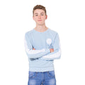 Blau-Weiß - Front - Hype Jungen Sweatshirt mit Logo-Aufnäher und Seitenstreifen