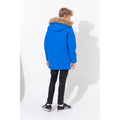 Blau - Side - Hype Jungen Winterjacke mit Logo-Wappen am Ärmel