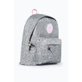 Schwarz-Silber - Side - Hype - Rucksack "Scribble Heart", Wappen