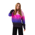 Violett-Pink - Front - Hype - "Fade Foil" Kapuzenpullover für Mädchen