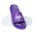 Violett - Side - Hype - Baby-Girls Badesandale "Crazy Wave", Schrift