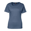 Indigo - Front - ID Damen Interlock T-Shirt, tailliert, kurzärmlig