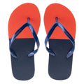 Mohnrot-Patriot Blau - Close up - Aquawave - Kinder Flipflops "Roboor"