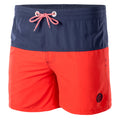 Mohnrot-Patriot Blau - Side - Aquawave - "Drakon" Badeshorts für Herren