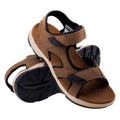 Dunkelbraun-Schwarz - Lifestyle - Hi-Tec - Herren Sandalen "Lucibel", Leder