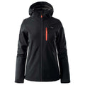 Schwarz- Würziges Orange-Asphaltgrau - Front - Elbrus - "Iver" Jacke Wasserfest für Damen