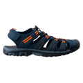 Marineblau-Dunkelgrau-Orange - Lifestyle - Hi-Tec - Herren Sandalen "Tiore", Logo