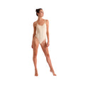 Nude - Front - Silky Damen Tanz-Body mit niedrigem Rückenausschnitt