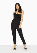 Schwarz - Back - Girls On Film Damen Bandeau-Jumpsuit Halcyon mit Rüschen