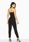 Schwarz - Side - Girls On Film Damen Bandeau-Jumpsuit Halcyon mit Rüschen