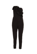 Schwarz - Front - Girls On Film Damen Bandeau-Jumpsuit Halcyon mit Rüschen