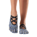 Blau - Front - Toesox - "Elle Villa" Zehensocken für Damen