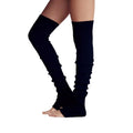 Schwarz - Back - Toesox - Stulpen für Damen