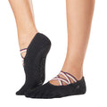 Schwarz - Back - Toesox - "Elle Mojo" Zehensocken für Damen